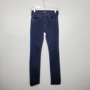 Express Stretchy Skinny Mid Rise Dark Wash Denim Jeans Size 00R